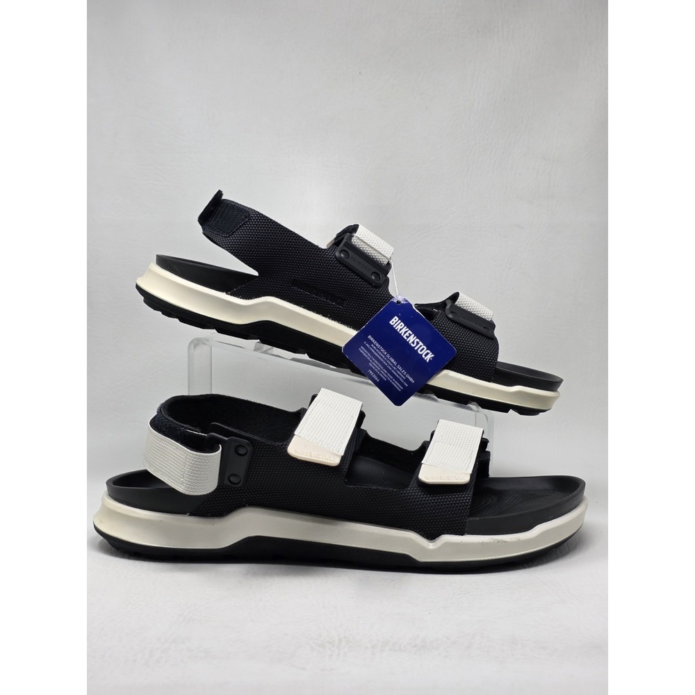 Birkenstock Mens Tatacoa Futura Black White Birko-Flor Sandals Size 46 13 US New - Picture 2 of 11